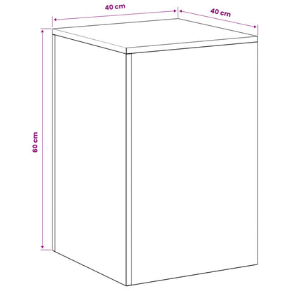 Plant Stand 2 pcs Anthracite 40 x 40 x 60 cm Galvanised Steel