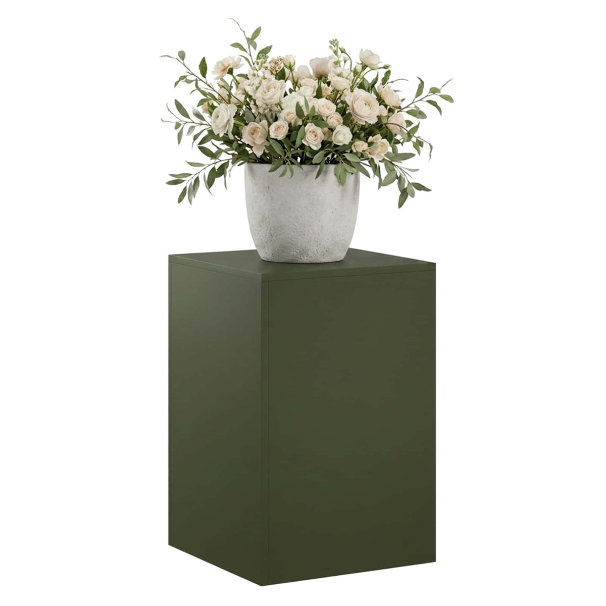 Plant Stand Olive Green 40 x 40 x 60 cm Weathering Steel