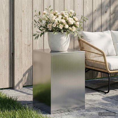 Plant Stand Silver 40 x 40 x 60 cm Steel