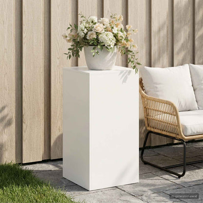 Plant Stand White 40 x 40 x 80 cm Steel