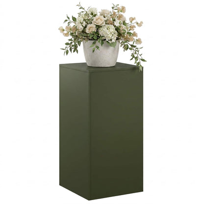Plant Stand Olive Green 40 x 40 x 80 cm Weathering Steel