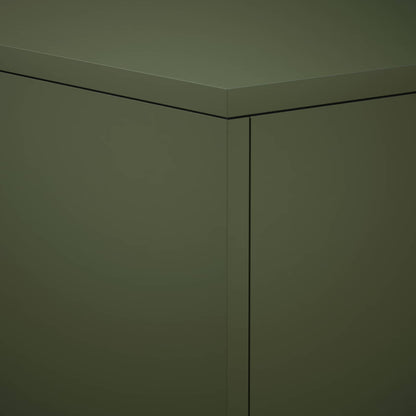 Plant Stand 2 pcs Olive Green 40 x 40 x 80 cm Steel