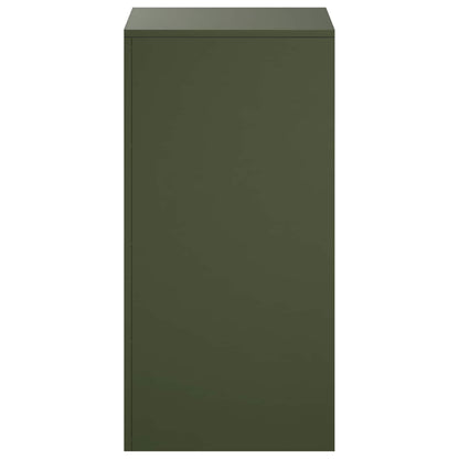 Plant Stand 2 pcs Olive Green 40 x 40 x 80 cm Steel