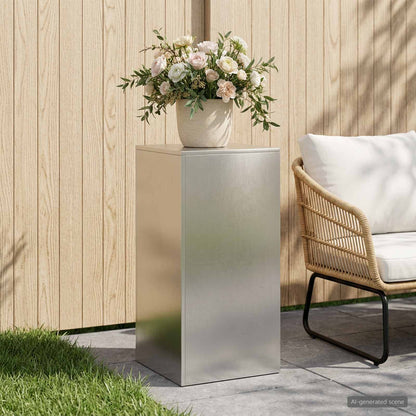 Plant Stand Silver 40 x 40 x 80 cm Steel