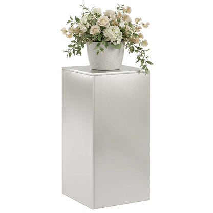 Plant Stand Silver 40 x 40 x 80 cm Steel
