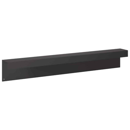 Garden Cover Profile 2 pcs 100 x 10 x 15 cm Steel Black