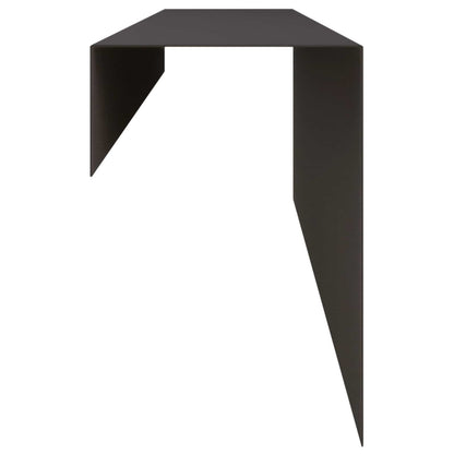 Garden Cover Profile 2 pcs 100 x 10 x 15 cm Steel Black