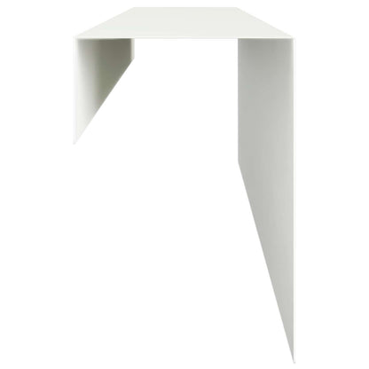 Garden Cover Profile 2 pcs 100 x 10 x 15 cm Steel White