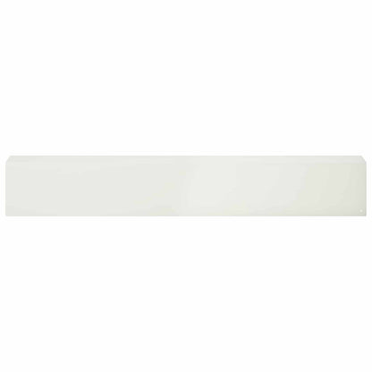 Garden Cover Profile 10 pcs 100 x 10 x 15 cm Steel White