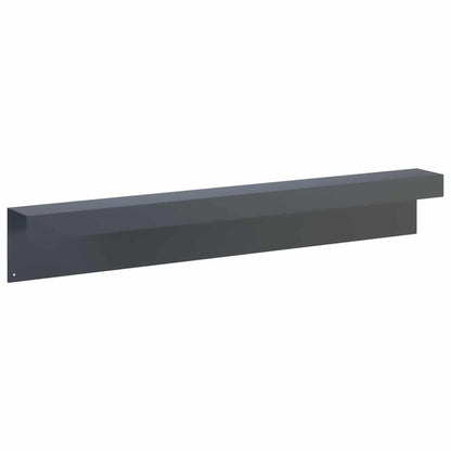 Garden Cover Profile 2 pcs 100 x 10 x 15 cm Steel Anthracite