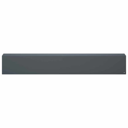 Garden Cover Profile 2 pcs 100 x 10 x 15 cm Steel Anthracite