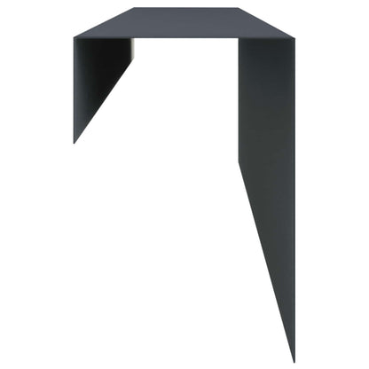 Garden Cover Profile 2 pcs 100 x 10 x 15 cm Steel Anthracite