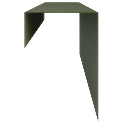 Garden Cover Profile 2 pcs 100 x 10 x 15 cm Steel Olive Green