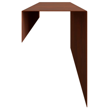 Garden Cover Profile 2 pcs 100 x 10 x 15 cm Weathering Steel