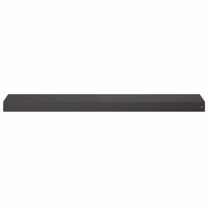 Garden Cover Profile 2 pcs 100 x 20 x 5 cm Steel Black