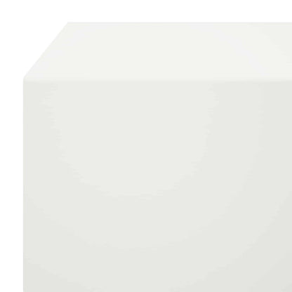 Garden Cover Profile 2 pcs 100 x 20 x 5 cm Steel White