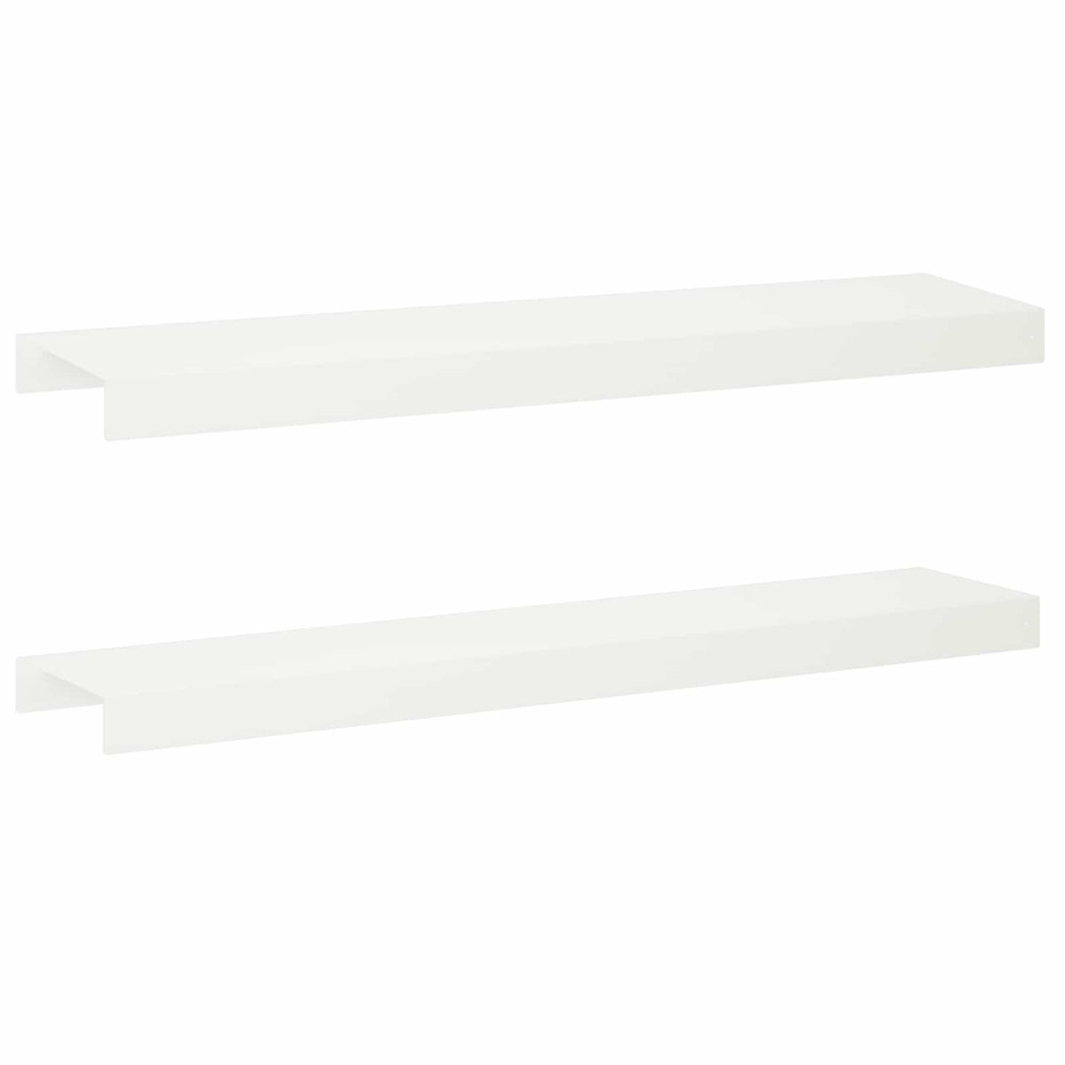 Garden Cover Profile 2 pcs 100 x 20 x 5 cm Steel White