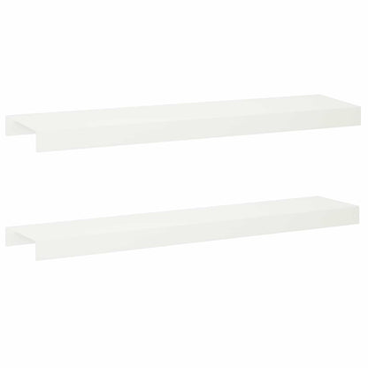 Garden Cover Profile 2 pcs 100 x 20 x 5 cm Steel White