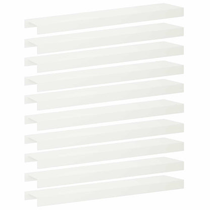 Garden Cover Profile 10 pcs 100 x 20 x 5 cm Steel White