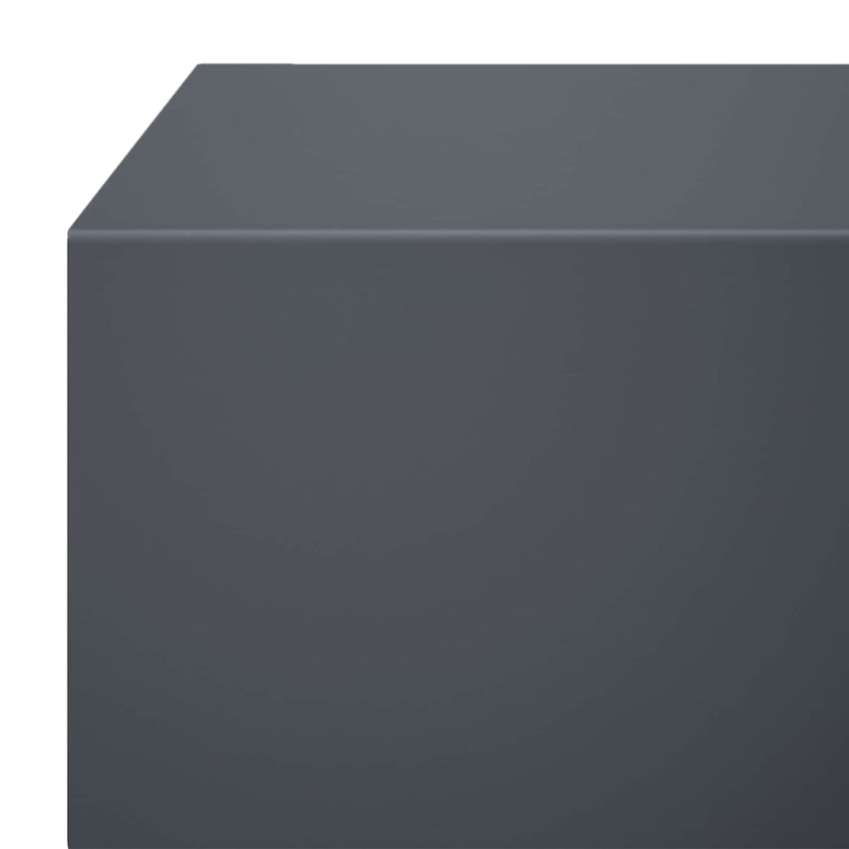 Garden Cover Profile 2 pcs 100 x 20 x 5 cm Steel Anthracite