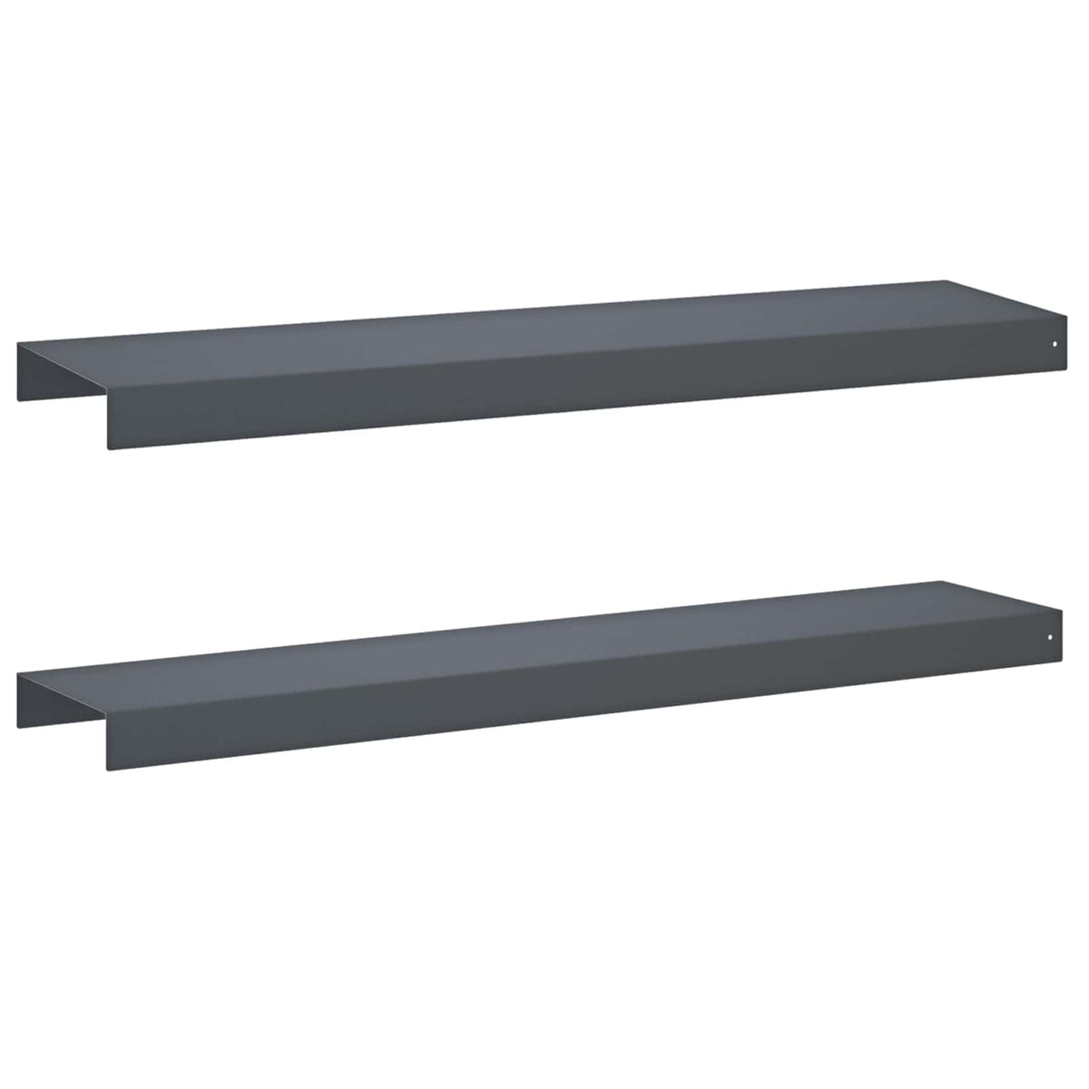 Garden Cover Profile 2 pcs 100 x 20 x 5 cm Steel Anthracite