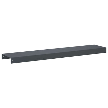 Garden Cover Profile 2 pcs 100 x 20 x 5 cm Steel Anthracite