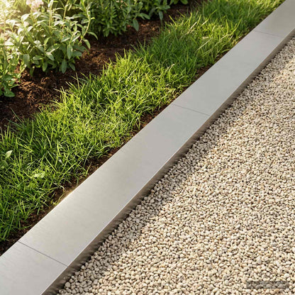 Garden Cover Profile 10 pcs 100 x 20 x 5 cm Stainless Steel