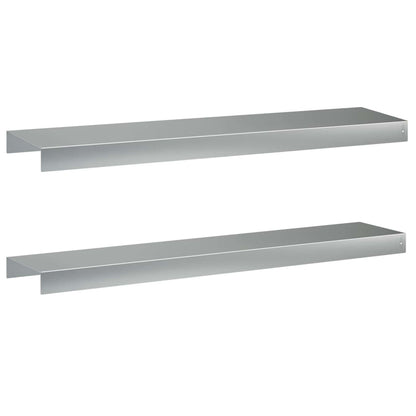 Garden Cover Profile 2 pcs 100 x 20 x 5 cm Galvanised Steel