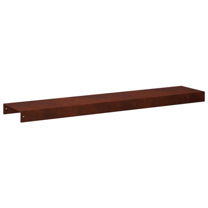 Garden Cover Profile 2 pcs 100 x 20 x 5 cm Weathering Steel