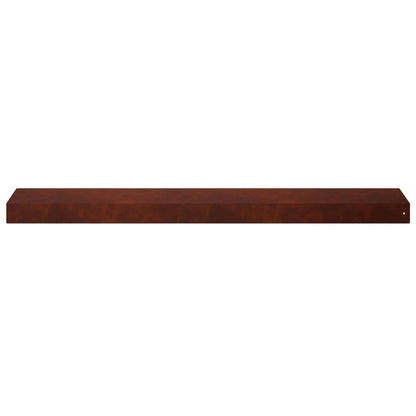 Garden Cover Profile 2 pcs 100 x 20 x 5 cm Weathering Steel
