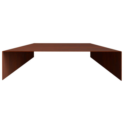 Garden Cover Profile 2 pcs 100 x 20 x 5 cm Weathering Steel