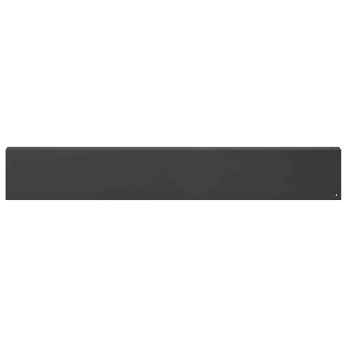 Garden Cover Profile 2 pcs 100 x 5 x 15 cm Steel Black