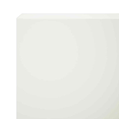 Garden Cover Profile 2 pcs 100 x 5 x 15 cm Steel White