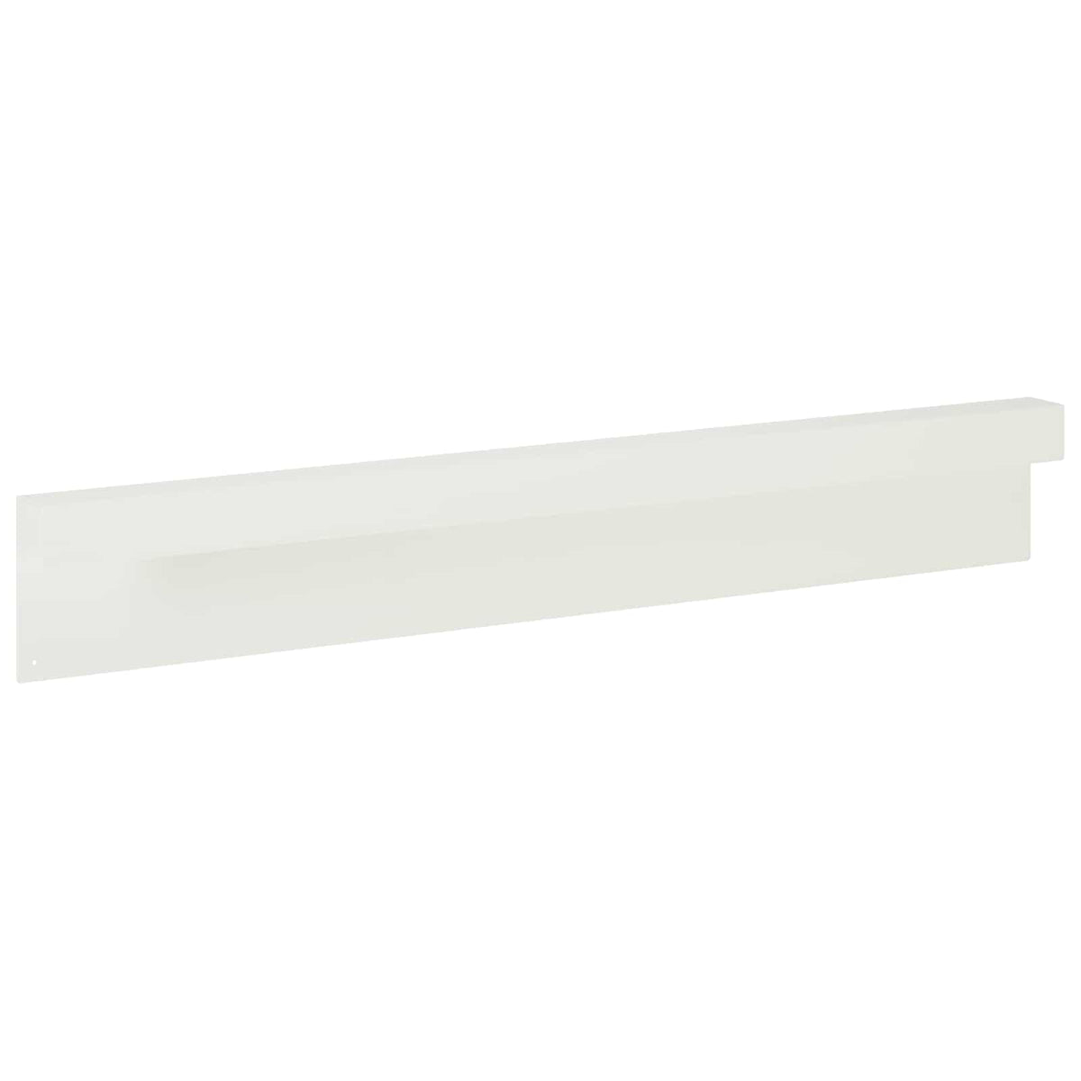 Garden Cover Profile 2 pcs 100 x 5 x 15 cm Steel White