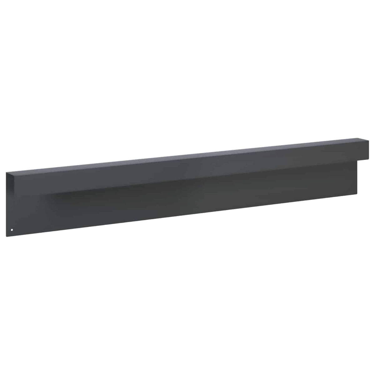 Garden Cover Profile 2 pcs 100 x 5 x 15 cm Steel Anthracite