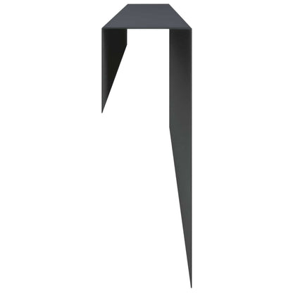 Garden Cover Profile 2 pcs 100 x 5 x 15 cm Steel Anthracite