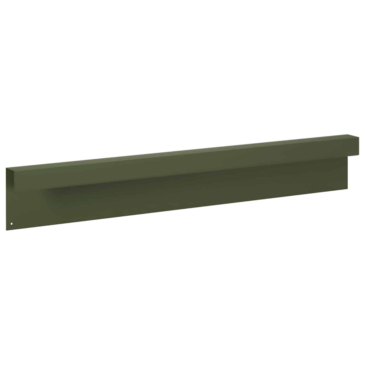 Garden Cover Profile 2 pcs 100 x 5 x 15 cm Steel Olive Green