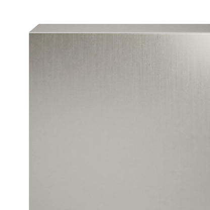 Garden Cover Profile 2 pcs 100 x 5 x 15 cm Stainless Steel