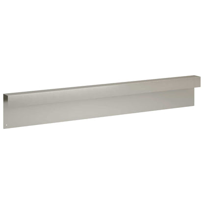 Garden Cover Profile 2 pcs 100 x 5 x 15 cm Stainless Steel