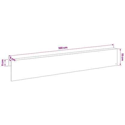 Garden Cover Profile 10 pcs 100 x 5 x 15 cm Stainless Steel
