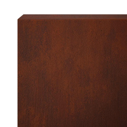 Garden Cover Profile 10 pcs 100 x 5 x 15 cm Weathering Steel