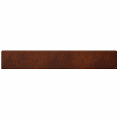 Garden Cover Profile 10 pcs 100 x 5 x 15 cm Weathering Steel