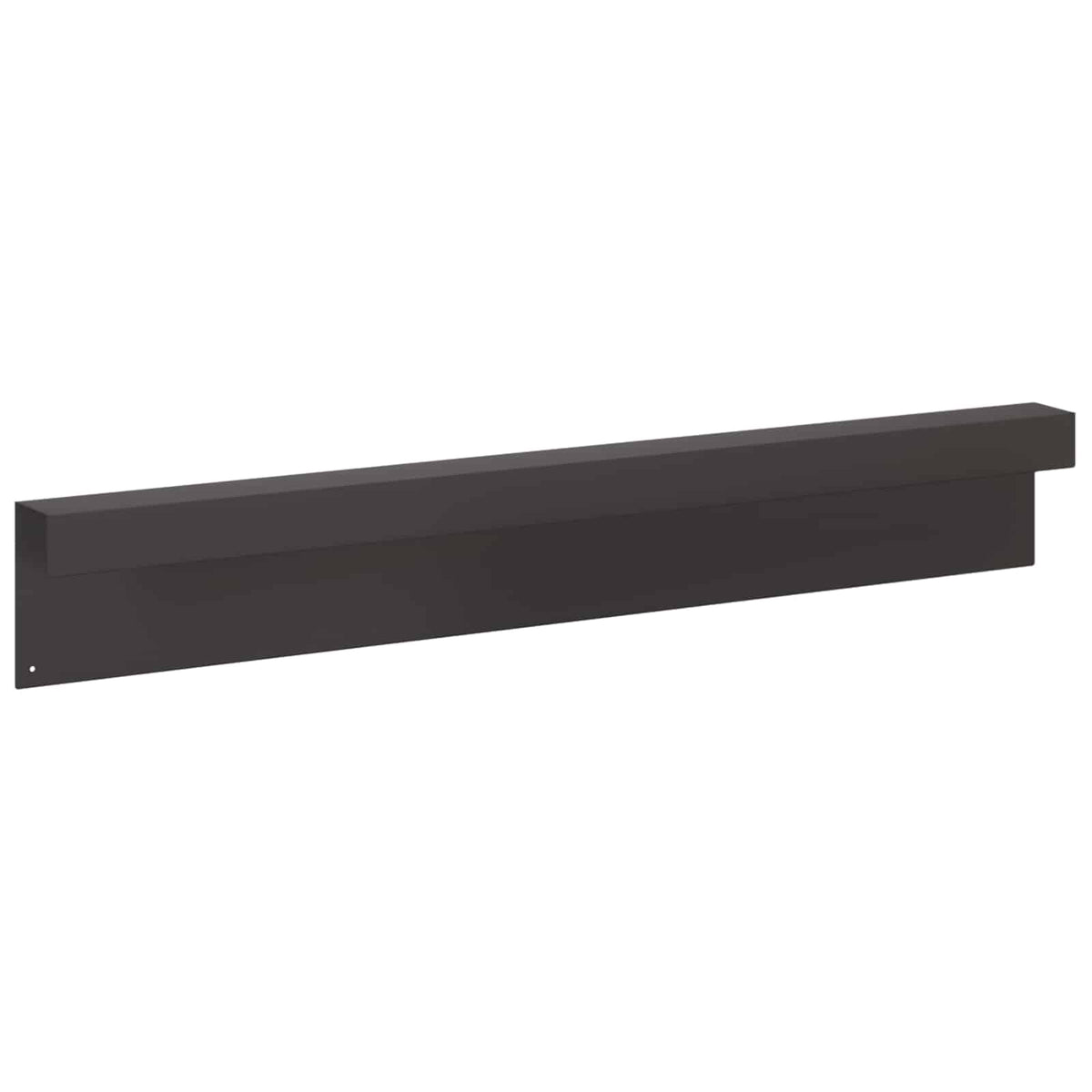 Garden Cover Profile 2 pcs 100 x 6 x 15 cm Steel Black