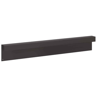 Garden Cover Profile 2 pcs 100 x 6 x 15 cm Steel Black
