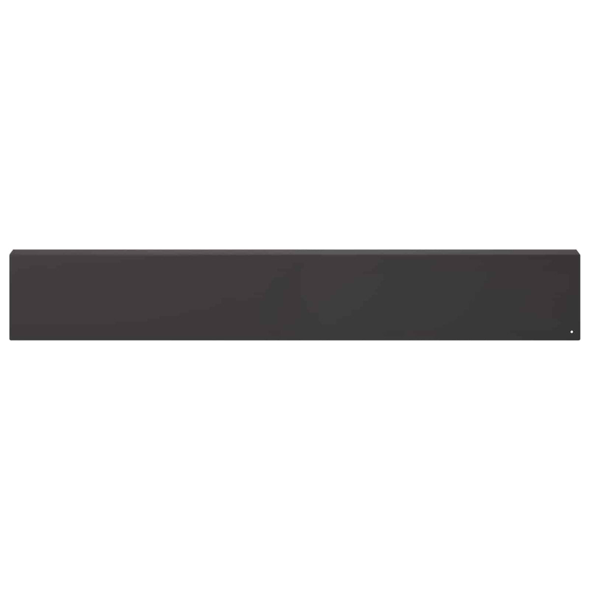 Garden Cover Profile 2 pcs 100 x 6 x 15 cm Steel Black