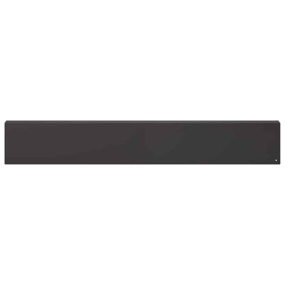 Garden Cover Profile 10 pcs 100 x 6 x 15 cm Steel Black