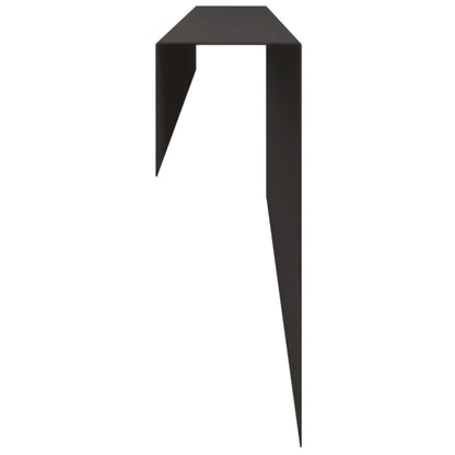 Garden Cover Profile 10 pcs 100 x 6 x 15 cm Steel Black