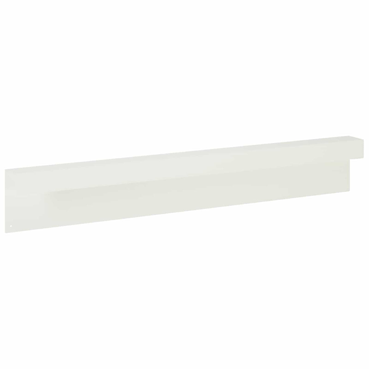 Garden Cover Profile 2 pcs 100 x 6 x 15 cm Steel White