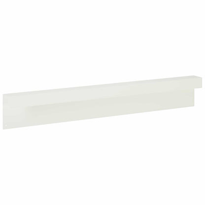 Garden Cover Profile 2 pcs 100 x 6 x 15 cm Steel White