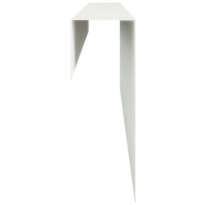 Garden Cover Profile 2 pcs 100 x 6 x 15 cm Steel White